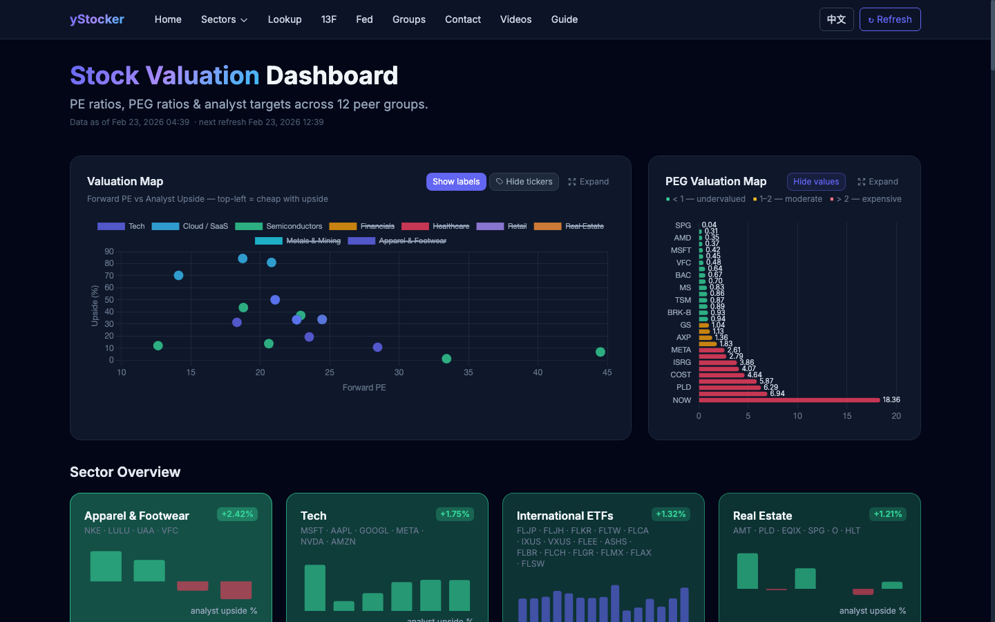 Home page screenshot